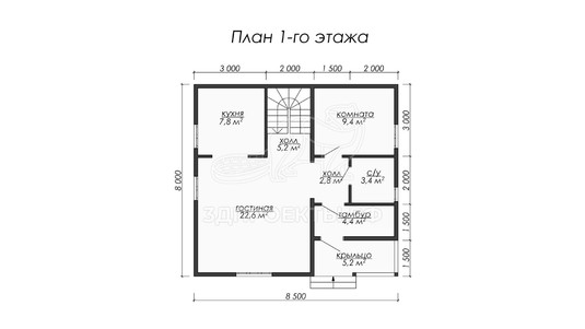 3d проект ДКW051 - планировка