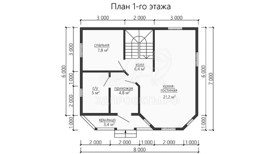 3d проект ДКW173 - планировка