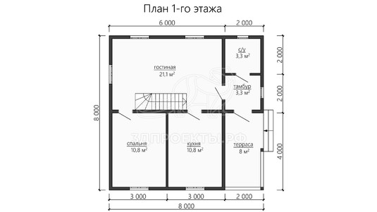 3d проект ДКW174 - планировка