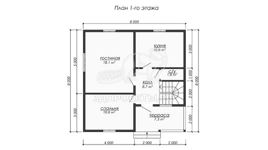 3d проект ДКW266 - планировка