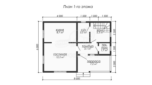 3d проект ДКW289 - планировка