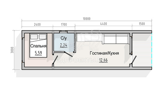 3d проект СБХ016 - планировка 1 этажа</div>