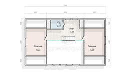 3d проект СБХ017 - планировка 2 этажа</div>