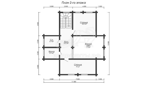 3d проект СК004 - планировка 2 этажа</div>