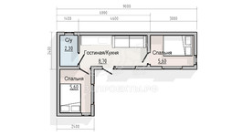 3d проект СМ003 - планировка 1 этажа</div>