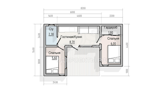 3d проект СМ004 - планировка 1 этажа</div>