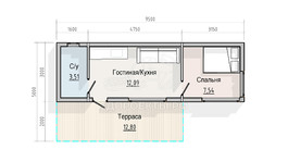 3d проект СМ008 - планировка 1 этажа</div>