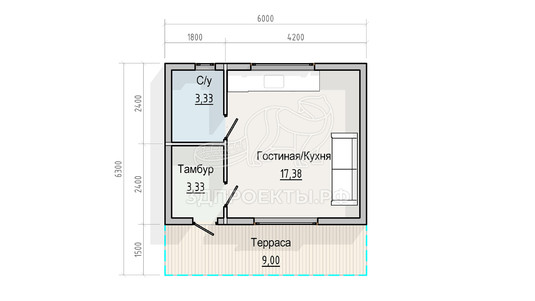 3d проект СМ012 - планировка 1 этажа</div>