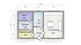 3d проект СМ020 - планировка 1 этажа</div>