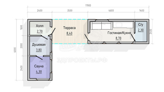 3d проект СН001 - планировка 1 этажа</div>