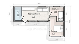 3d проект СН005 - планировка 1 этажа</div>