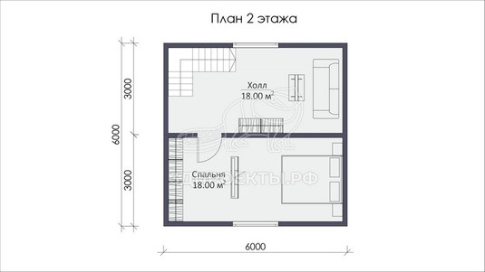 3d проект СП004 - планировка 2 этажа</div>