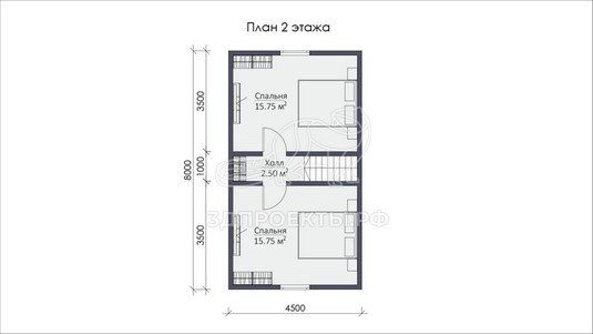 3d проект СП016 - планировка 2 этажа</div>