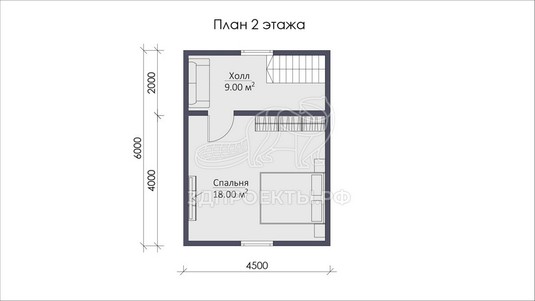 3d проект СП020 - планировка 2 этажа</div>