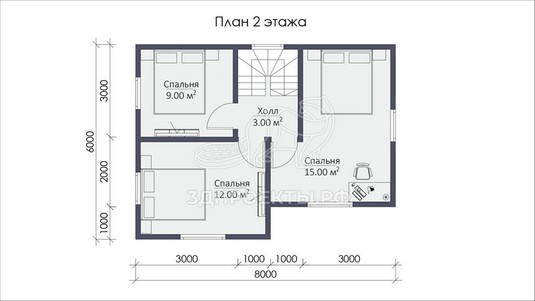 3d проект СП023 - планировка 2 этажа</div>