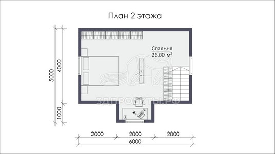 3d проект СП034 - планировка 2 этажа</div>