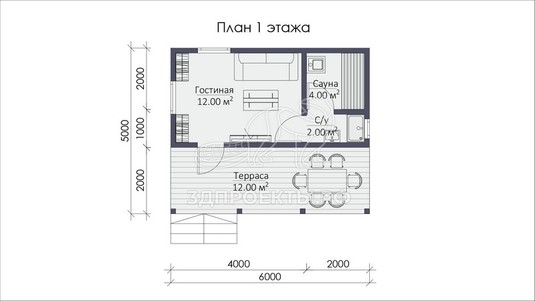 3d проект СП063 - планировка 1 этажа</div>