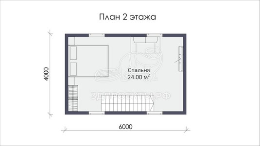 3d проект СП070 - планировка 2 этажа</div>