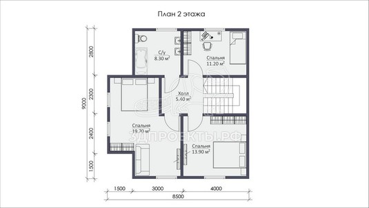 3d проект СП081 - планировка 2 этажа</div>