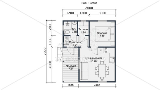 3d проект СП083 - планировка 1 этажа</div>