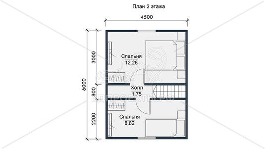 3d проект СП090 - планировка 2 этажа</div>