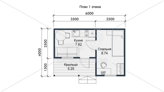 3d проект СП092 - планировка 1 этажа</div>