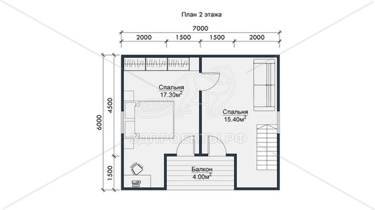 3d проект СП100 - планировка 2 этажа</div>