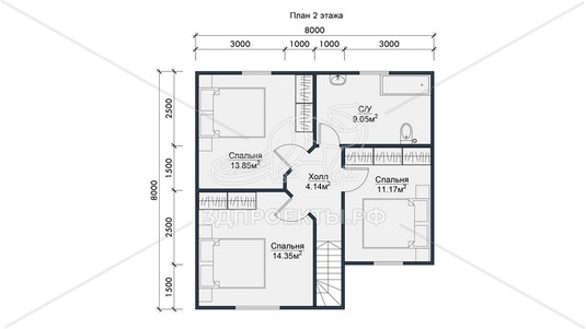 3d проект СП101 - планировка 2 этажа</div>