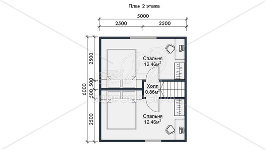 3d проект СП110 - планировка 2 этажа</div>