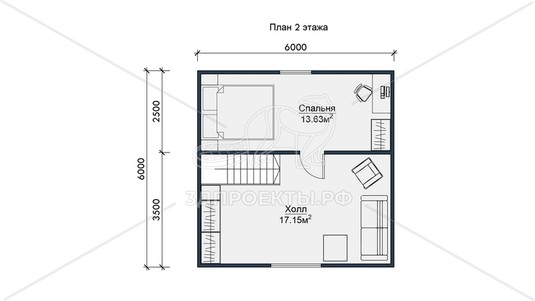 3d проект СП111 - планировка 2 этажа</div>