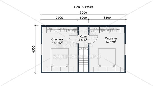 3d проект СП114 - планировка 2 этажа</div>