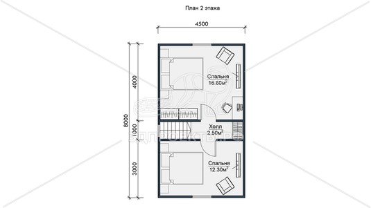 3d проект СП115 - планировка 2 этажа</div>