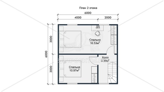 3d проект СП119 - планировка 2 этажа</div>