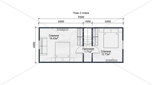 3d проект СП121 - планировка 2 этажа</div>