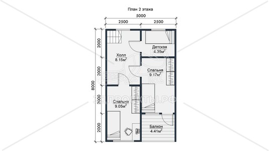 3d проект СП122 - планировка 2 этажа</div>