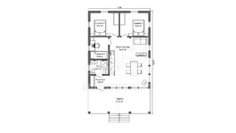 3d проект АР+КР002 - планировка 1 этажа
