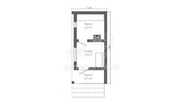 3d проект АР+КР005 - планировка 1 этажа