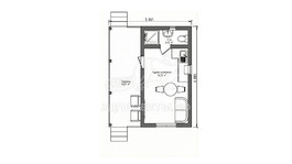 3d проект АР+КР022 - планировка 1 этажа