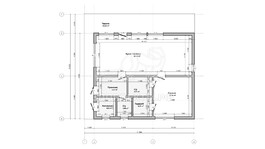3d проект АР+КР031 - планировка 1 этажа