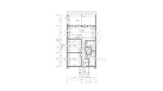 3d проект АР+КР034 - планировка 1 этажа
