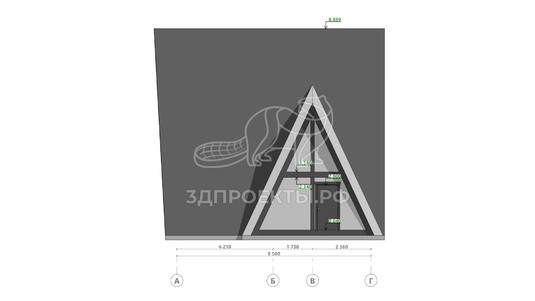 3d проект АР+КР036 - фасад 2