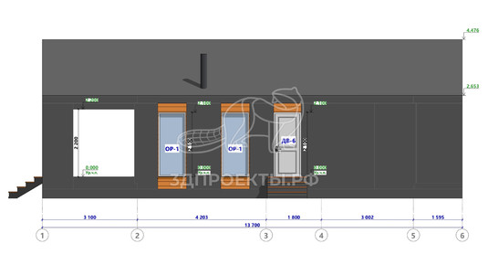 3d проект АР+КР040 - фасад 4</div>
