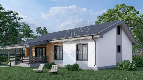 Готовый 3d проект АР+КР051 - дом 14.4x13.5 - вид 3</div>