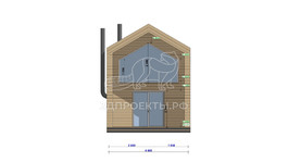 3d проект АР+КР053 - фасад 1