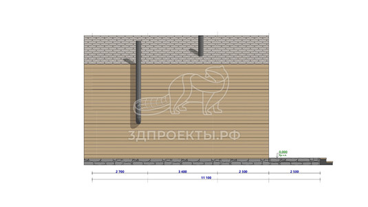 3d проект АР+КР053 - фасад 2