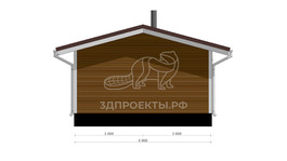3d проект АР+КР067 - фасад 2