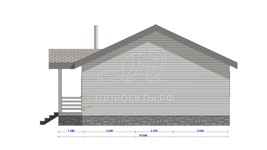 3d проект АР+КР105 - фасад 4</div>