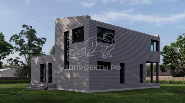 Готовый 3d проект АР+КР110 - дом 14.5x12.7 - вид 4</div>