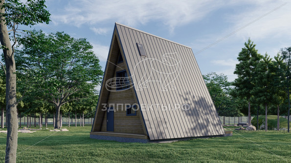 Готовый 3d проект АР+КР111 - дом 8x7.5 - вид 4</div>