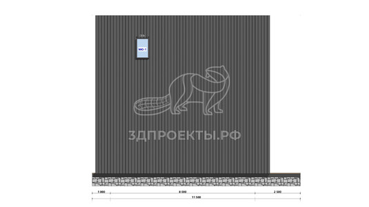 3d проект АР+КР111 - фасад 2